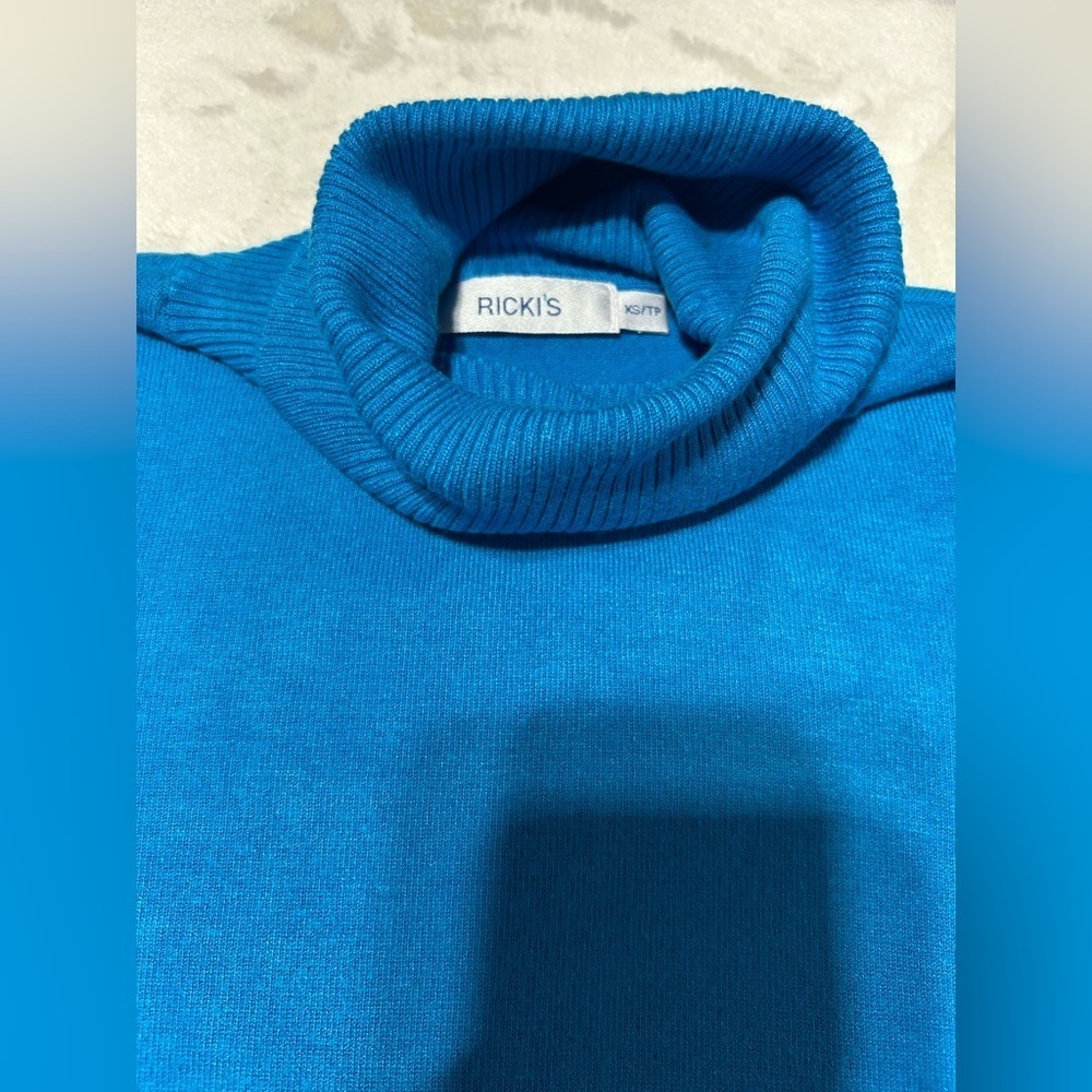 Ricki's Vibrant Blue Turtleneck Knit - Picture 3 of 4